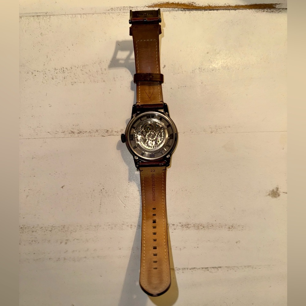 Fossil Townsman Automatic Dark Brown Leather Watch - Picture 5 of 10